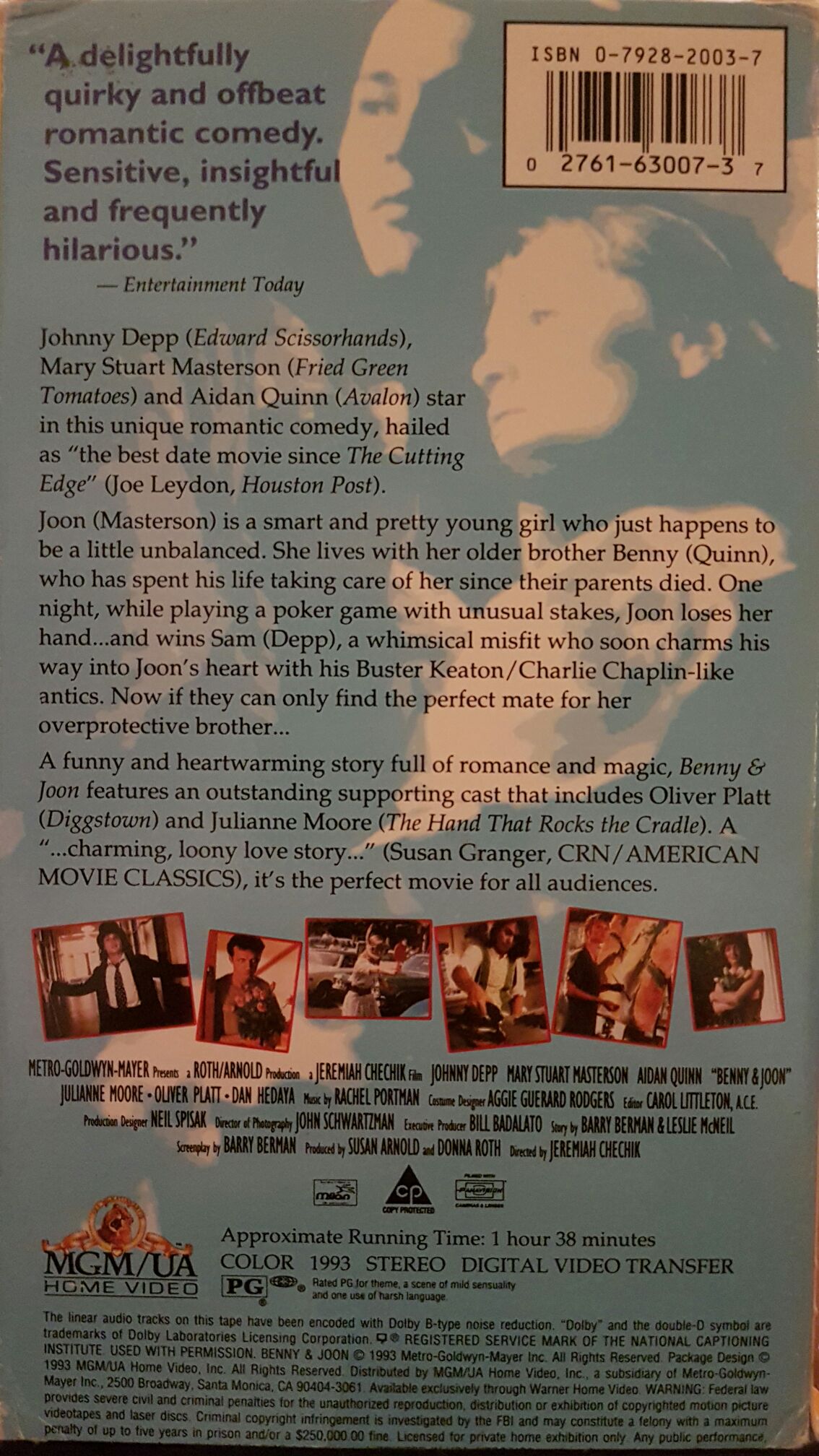 Benny and Joon VHS movie collectible [Barcode 4718224515014] - Main Image 2