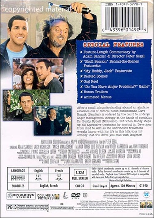Anger Management Blu-ray movie collectible [Barcode 043396259591] - Main Image 4