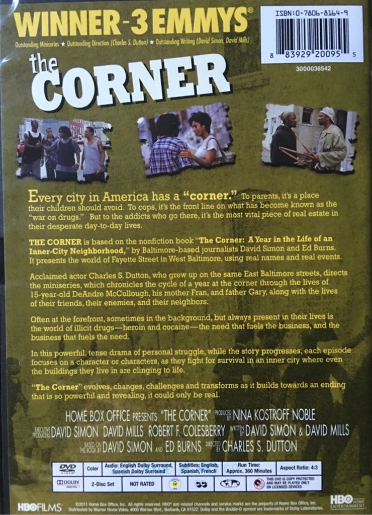 The Corner Digital Copy movie collectible [Barcode 883929200955] - Main Image 2