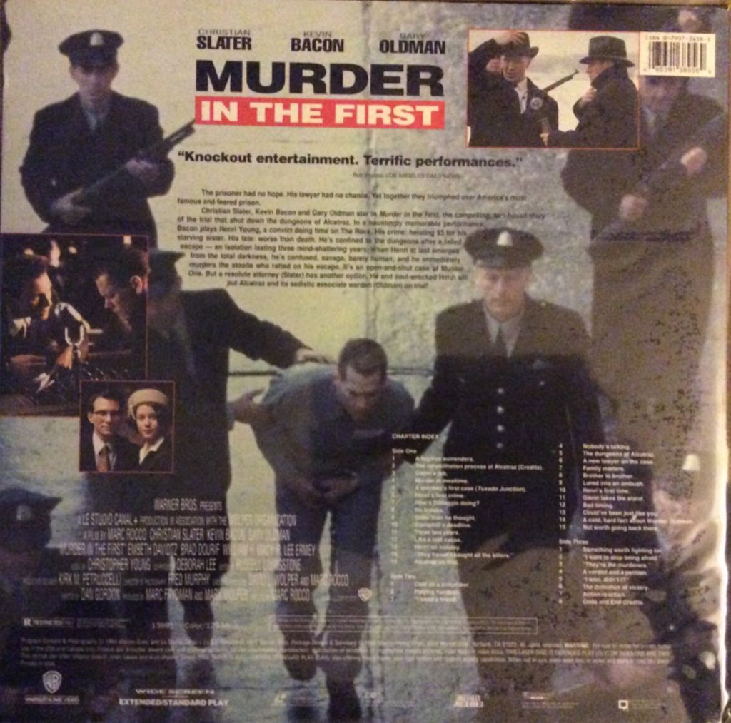 Murder in the First VHS movie collectible [Barcode 085391389569] - Main Image 2