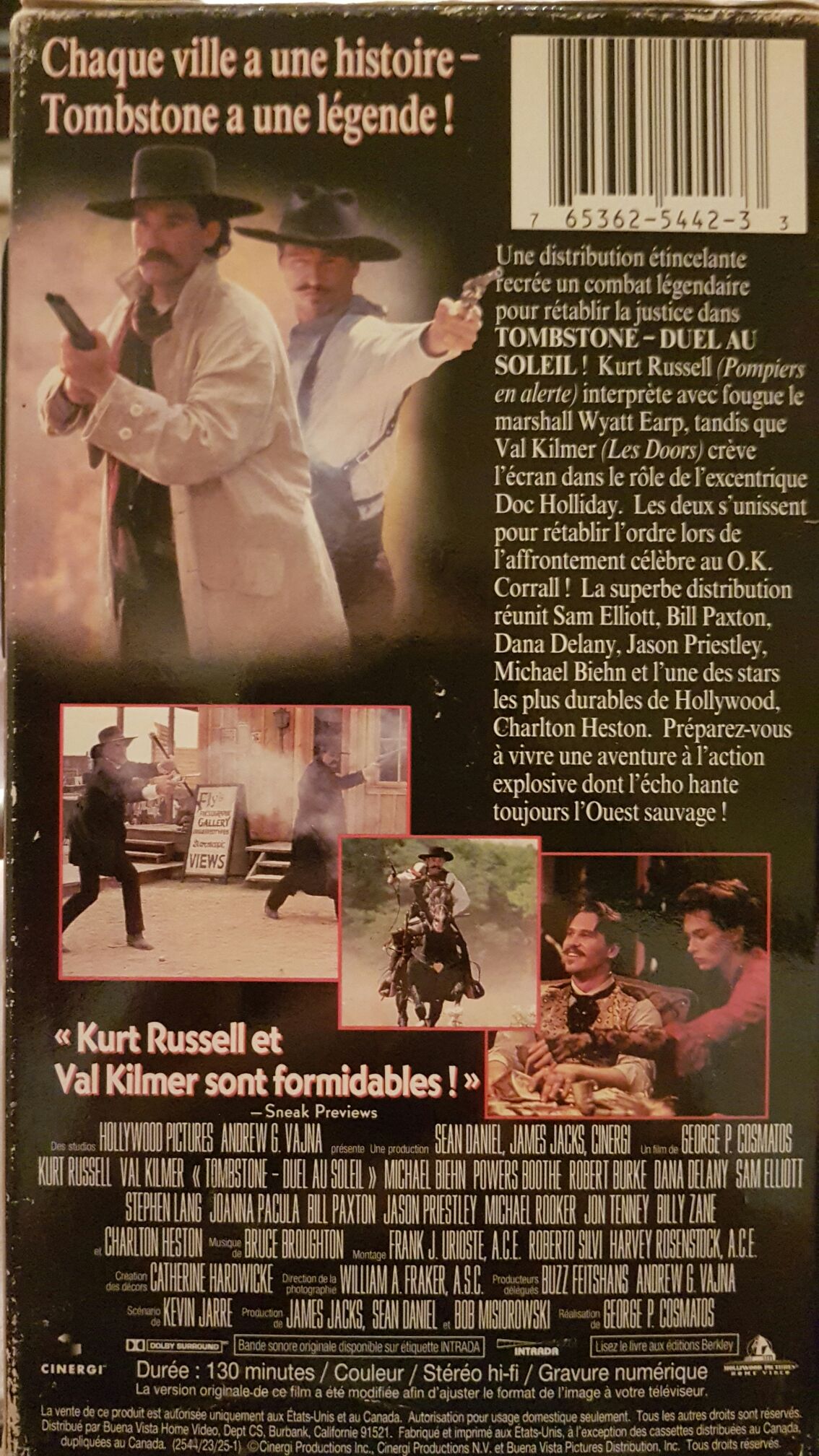 Tombstone VHS movie collectible [Barcode 765362544035] - Main Image 2