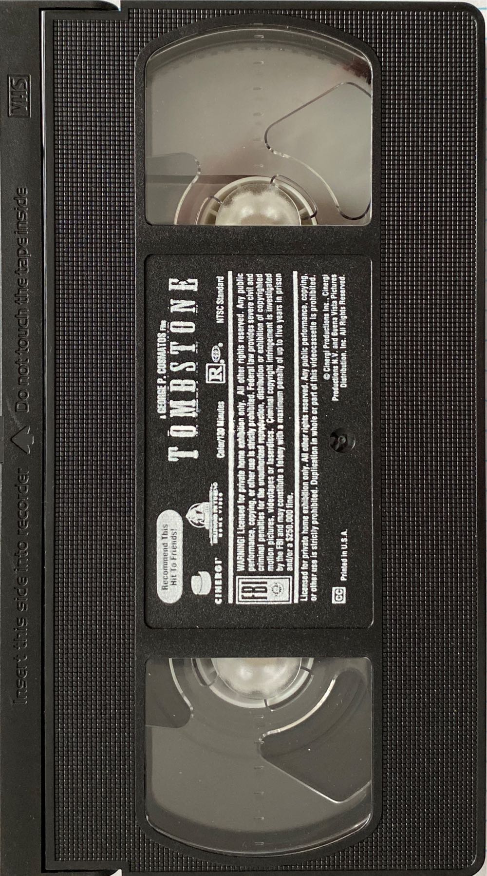 Tombstone VHS movie collectible [Barcode 765362544035] - Main Image 3