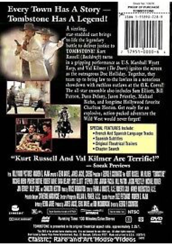 Tombstone Digital Copy movie collectible [Barcode 8017229437342] - Main Image 2