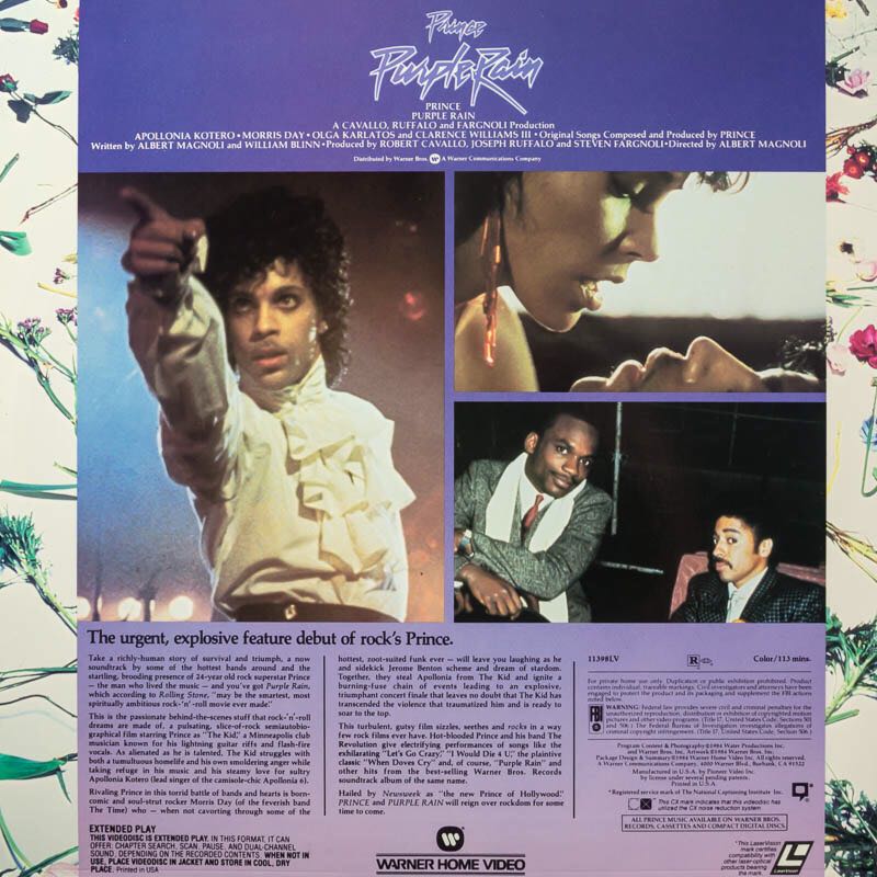 Purple Rain CED movie collectible [Barcode 025757113988] - Main Image 2
