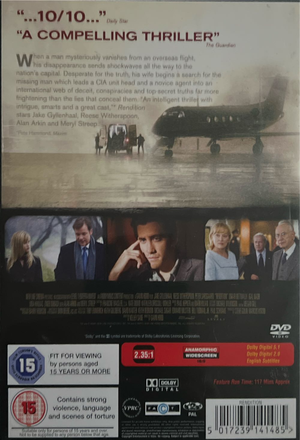 Rendition DVD movie collectible [Barcode 5017239141485] - Main Image 2