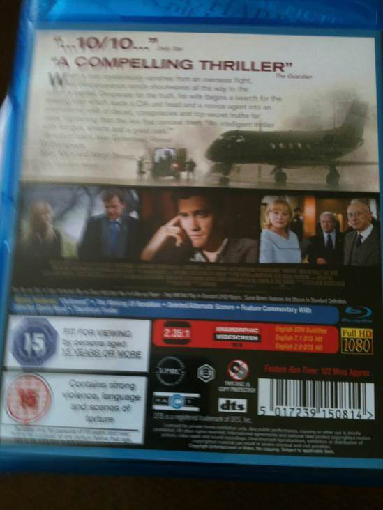 Rendition Blu-ray movie collectible [Barcode 5017239150814] - Main Image 2