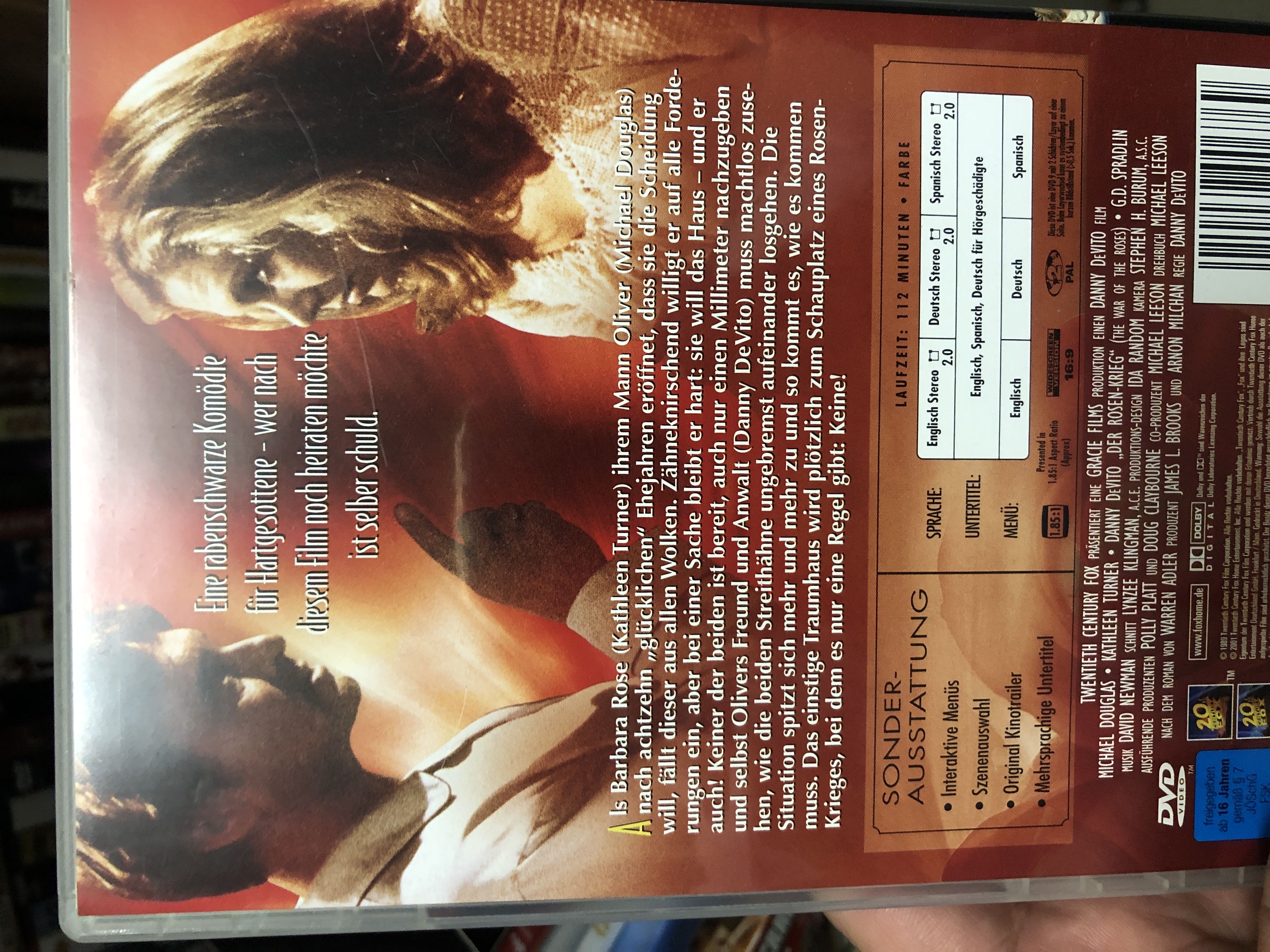 The War of the Roses DVD movie collectible [Barcode 4010232006769] - Main Image 2