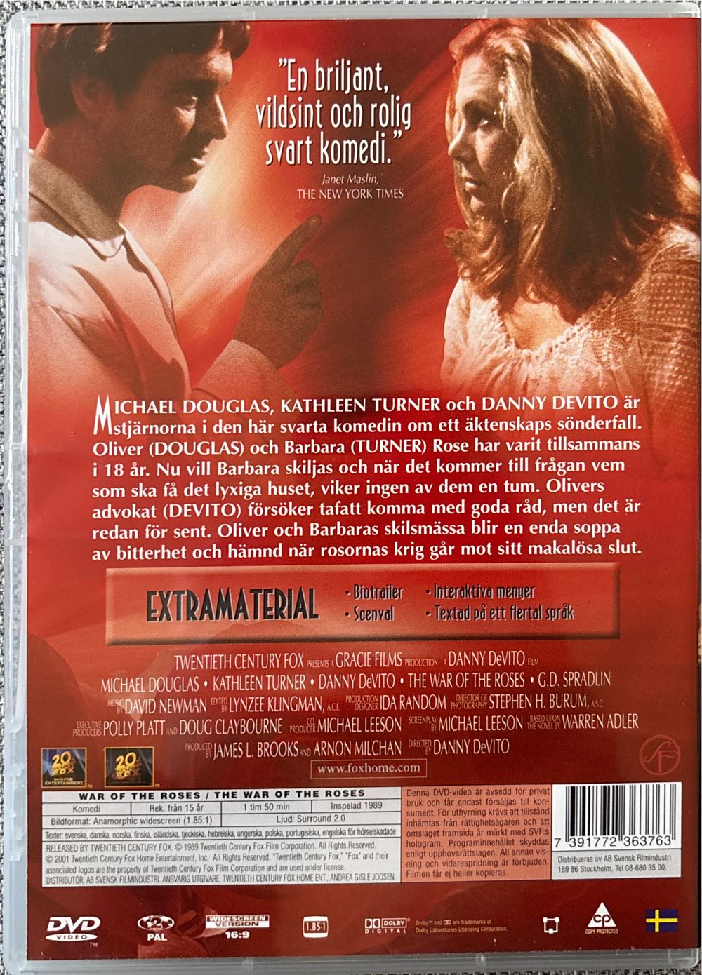 Rosornas Krig DVD movie collectible [Barcode 7391772363763] - Main Image 2