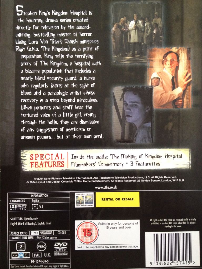 Kingdom Hospital DVD movie collectible [Barcode 5035822157415] - Main Image 2