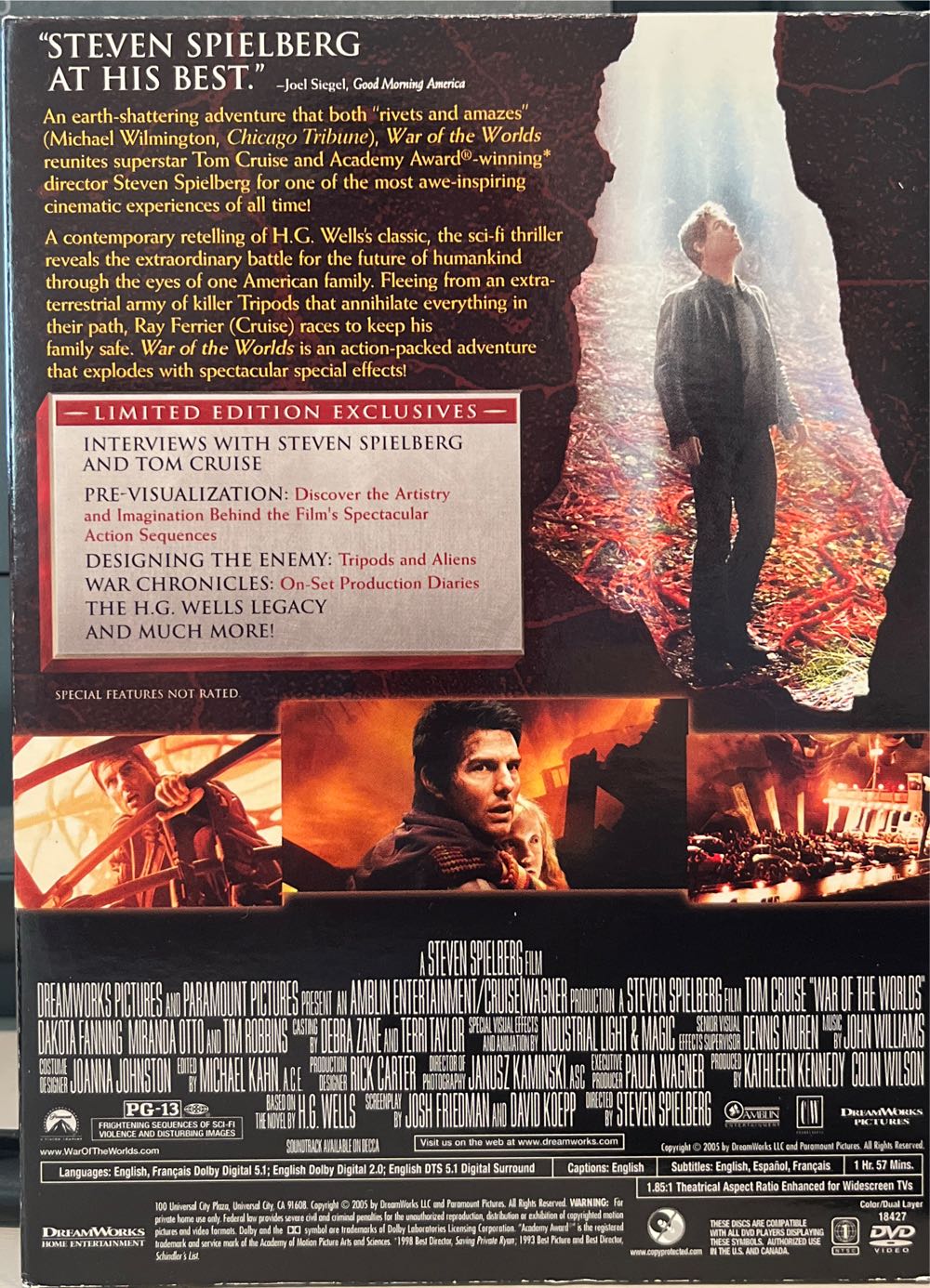 War of the Worlds - 2-Disc Limited Edition DVD movie collectible [Barcode 44076251499284] - Main Image 2