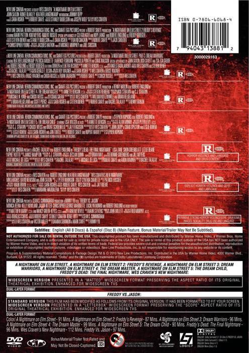 The Nightmare on Elm Street Collection Blu-ray movie collectible [Barcode 7391772317582] - Main Image 2