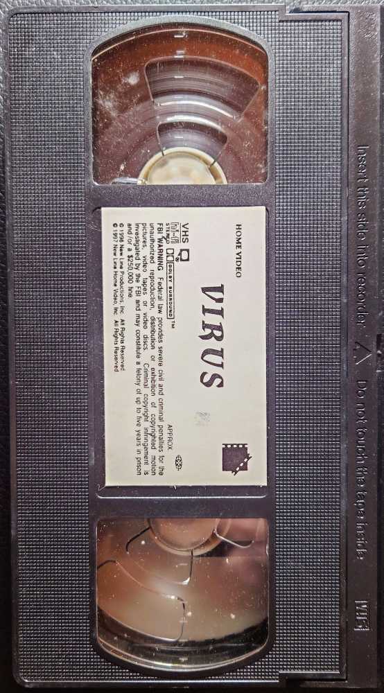 Virus VHS movie collectible [Barcode 096898448130] - Main Image 3