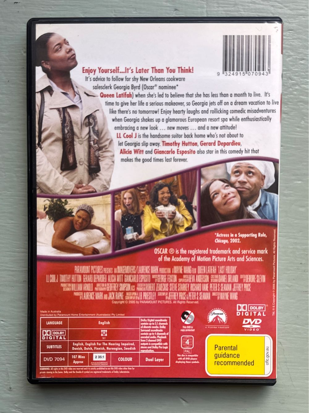 Last Holiday (2006) DVD DVD movie collectible [Barcode 9324915070943] - Main Image 2