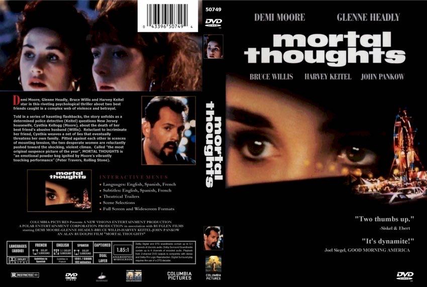 Mortal Thoughts (Bruce Willis) DVD movie collectible [Barcode 011575507498] - Main Image 3