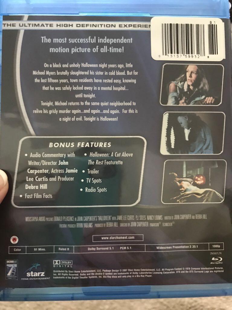 Halloween 1: Original Blu-ray movie collectible [Barcode 013132599328] - Main Image 2