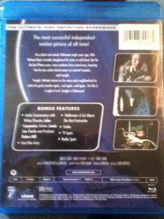 Halloween1 Blu-ray movie collectible [Barcode 013138300782] - Main Image 2