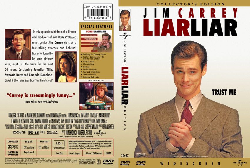 Liar Liar DVD movie collectible [Barcode 025192063725] - Main Image 2