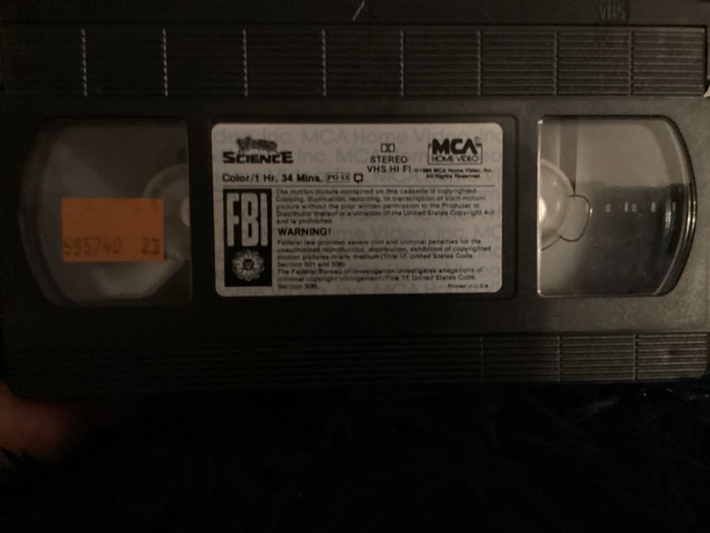 Weird Science VHS movie collectible [Barcode 047897802003] - Main Image 3