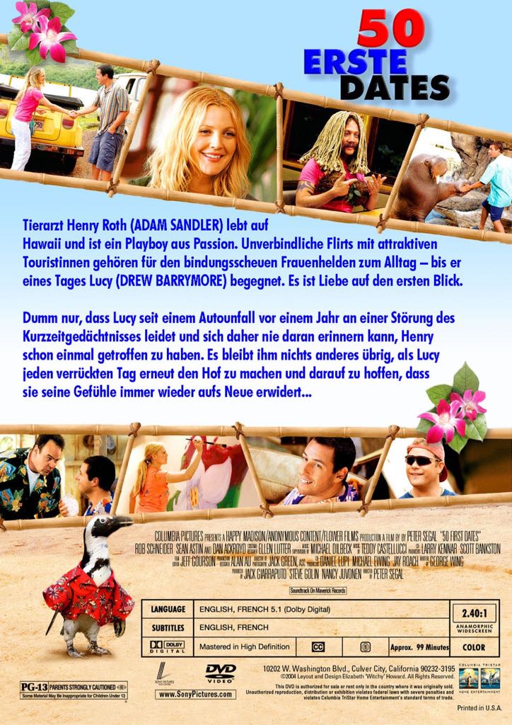 50 Erste Dates Blu-ray movie collectible [Barcode 4030521707573] - Main Image 2