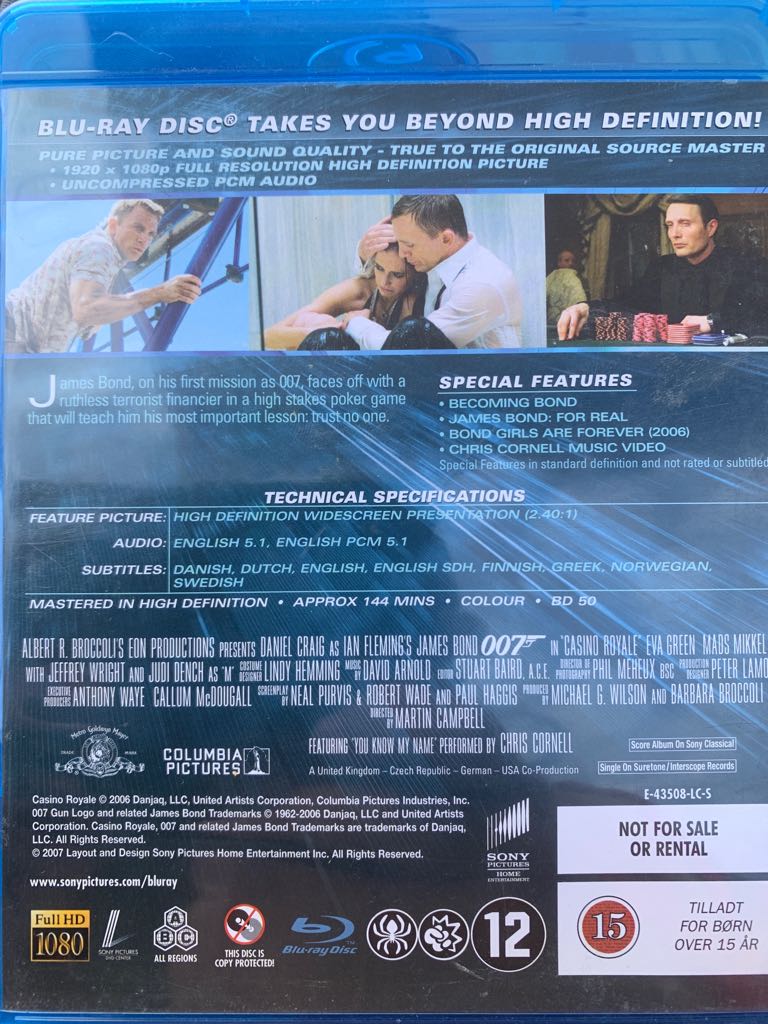 Casino Royale Blu-ray movie collectible [Barcode 5051159201478] - Main Image 2