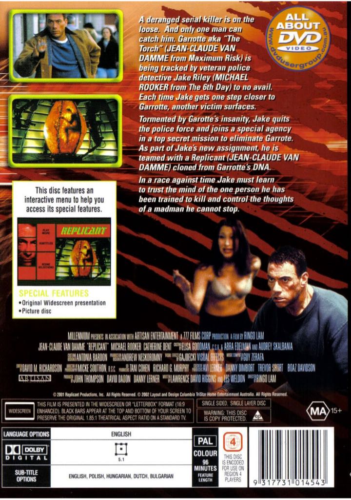 Replicante DVD movie collectible [Barcode 8712609746686] - Main Image 2