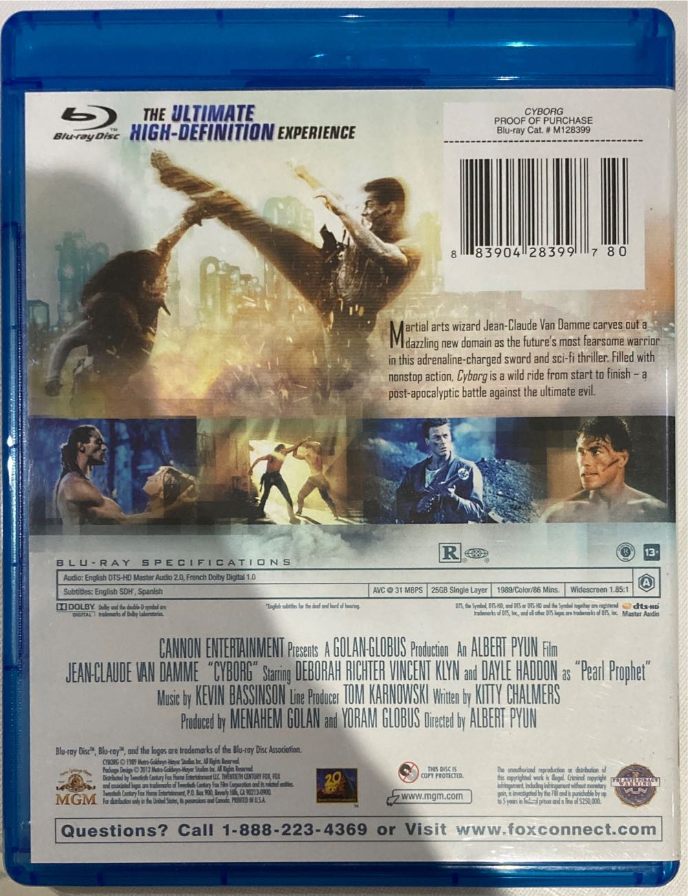 Cyborg Blu-ray movie collectible [Barcode 883904283997] - Main Image 2