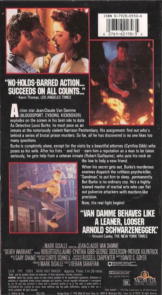 🟦Death Warrant Blu-ray movie collectible [Barcode 5050070006711] - Main Image 2