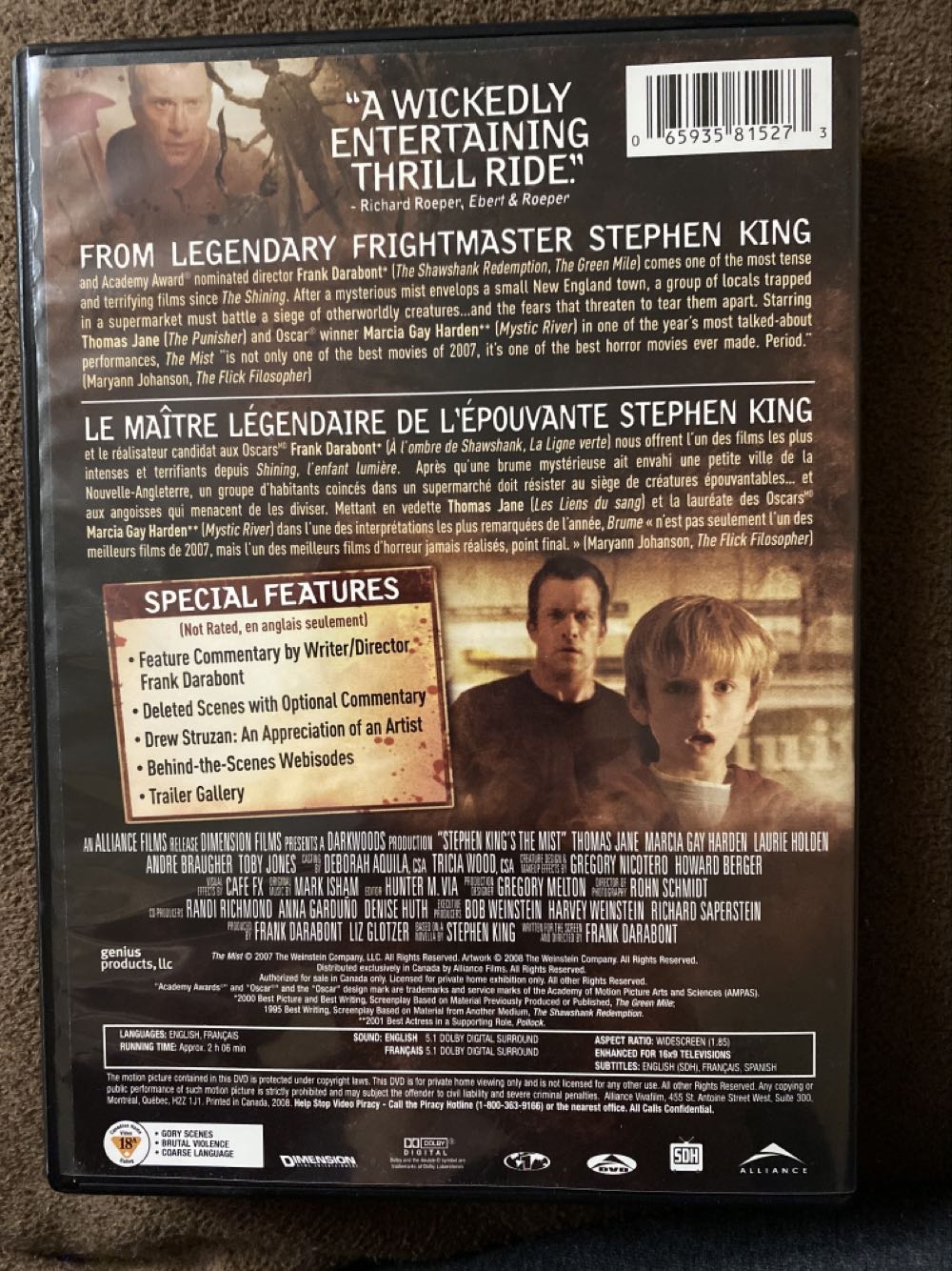 Mist, The DVD movie collectible [Barcode 065935815273] - Main Image 3
