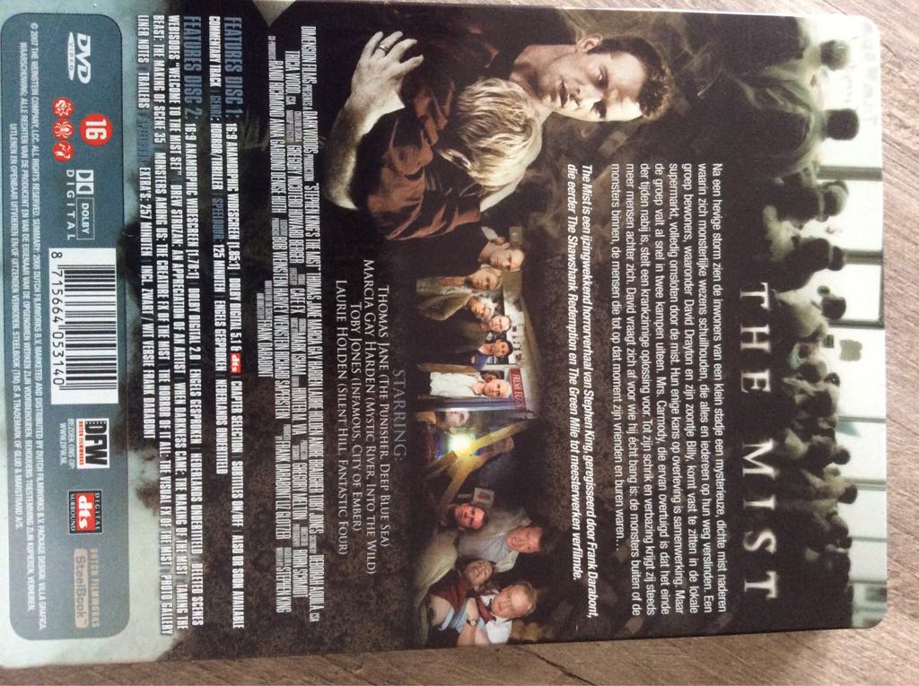 The Mist DVD movie collectible [Barcode 8715664053140] - Main Image 2