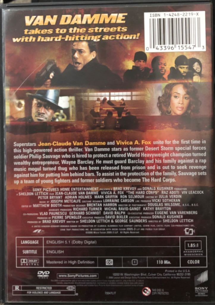 Hard Corps, The DVD movie collectible [Barcode 043396155473] - Main Image 2