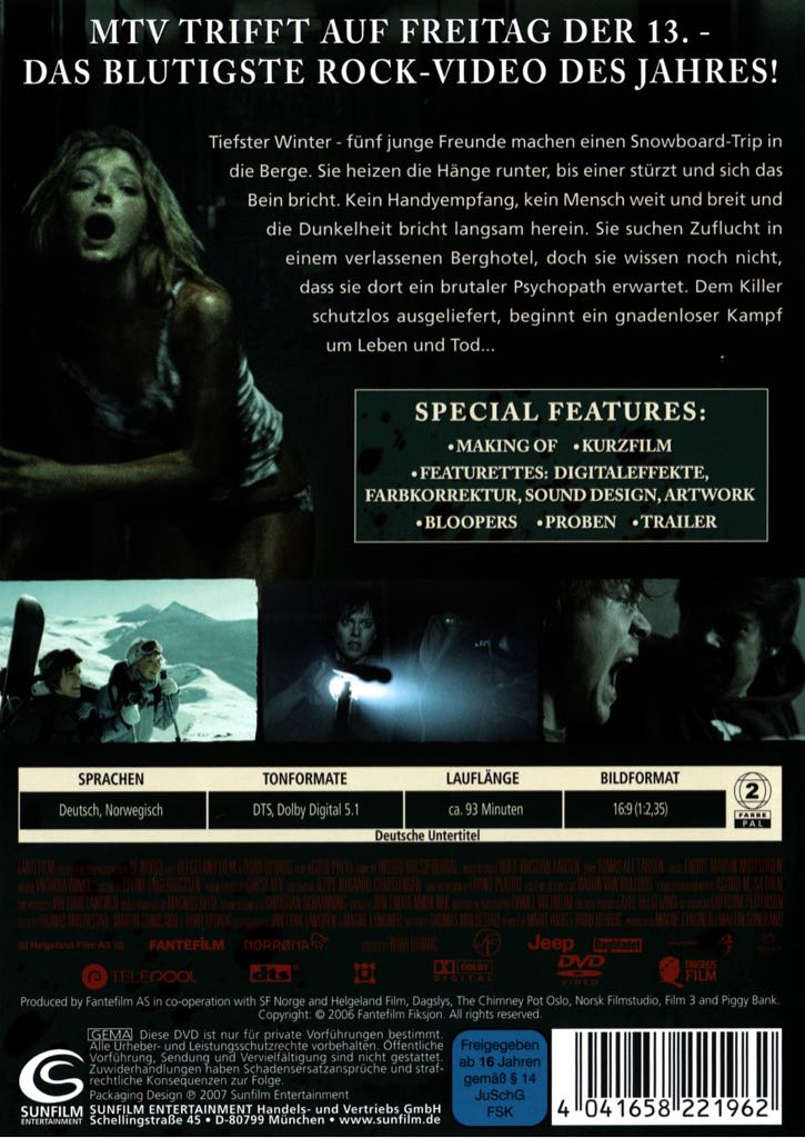 Cold Prey DVD movie collectible [Barcode 013131560992] - Main Image 2