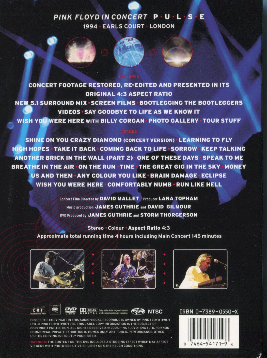 Pink Floyd: Pulse DVD movie collectible [Barcode 074645417196] - Main Image 3