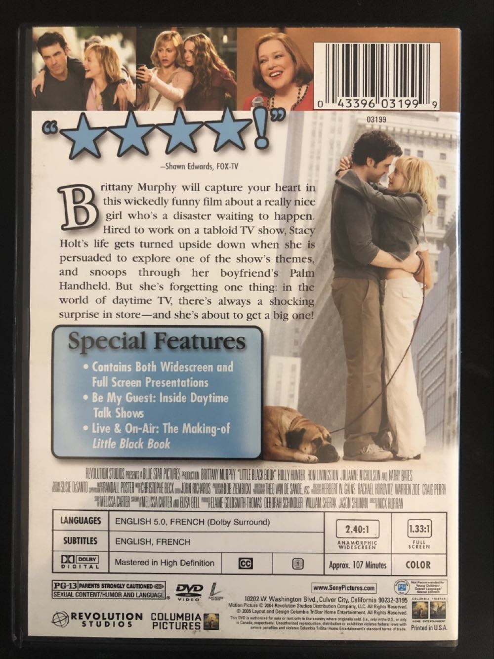 Little Black Book.   F107 DVD movie collectible [Barcode 043396031999] - Main Image 3