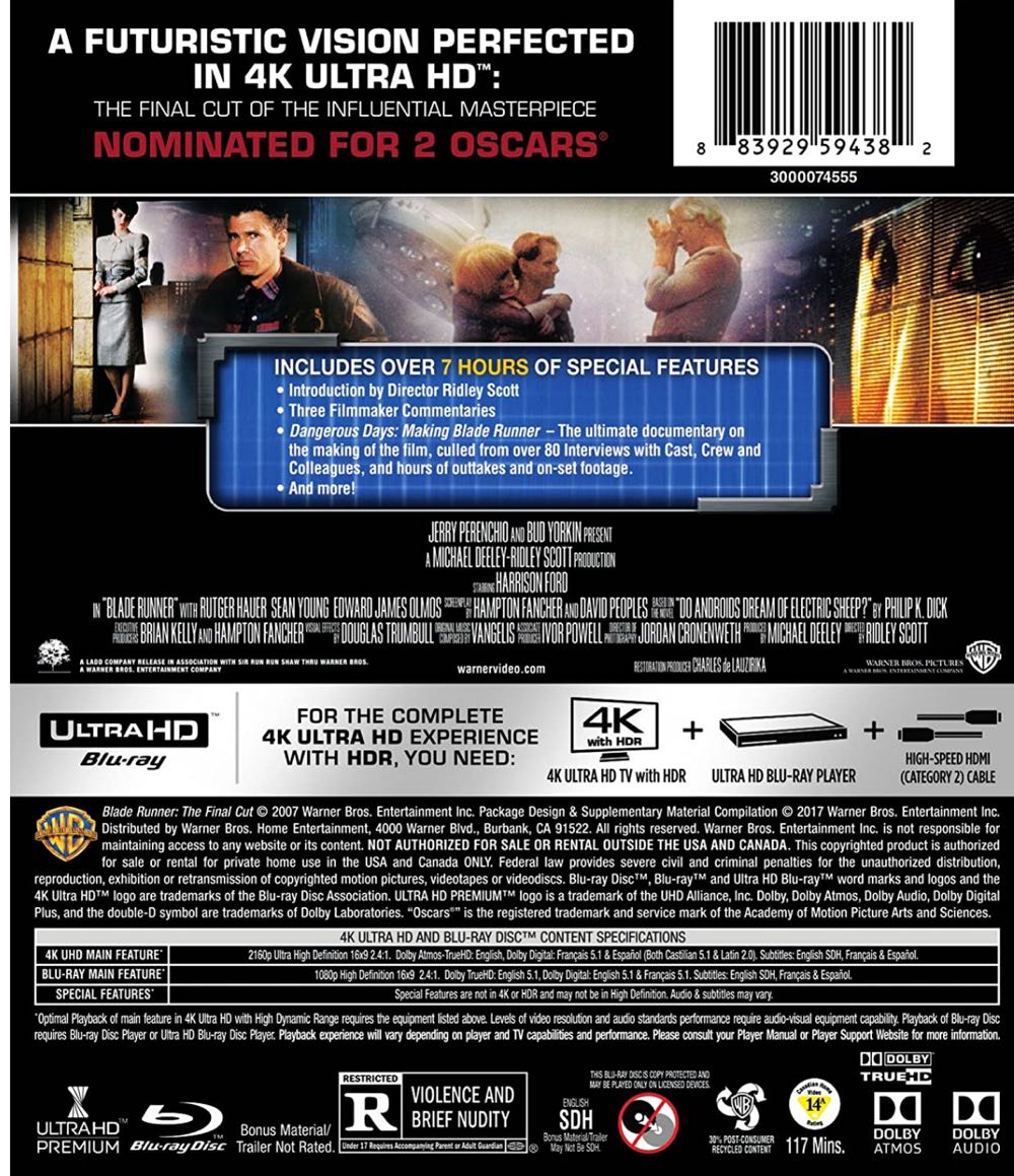Blade Runner: The Final Cut iTunes movie collectible [Barcode 883929166039] - Main Image 2