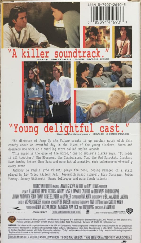 Empire Records VHS movie collectible [Barcode 085391416937] - Main Image 2