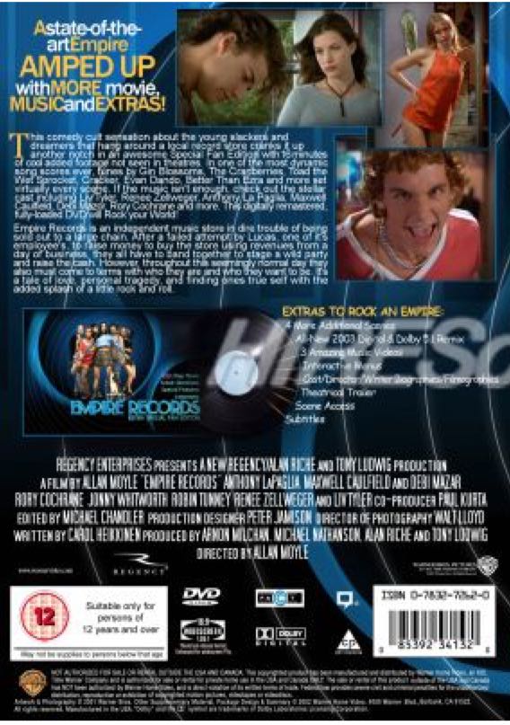 Empire Records DVD movie collectible [Barcode 085392322220] - Main Image 2