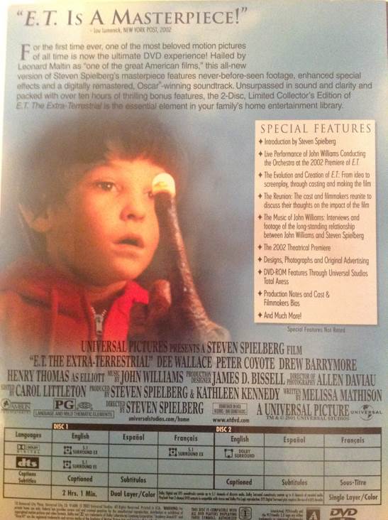 E.T. DVD movie collectible [Barcode 3259190526891] - Main Image 2