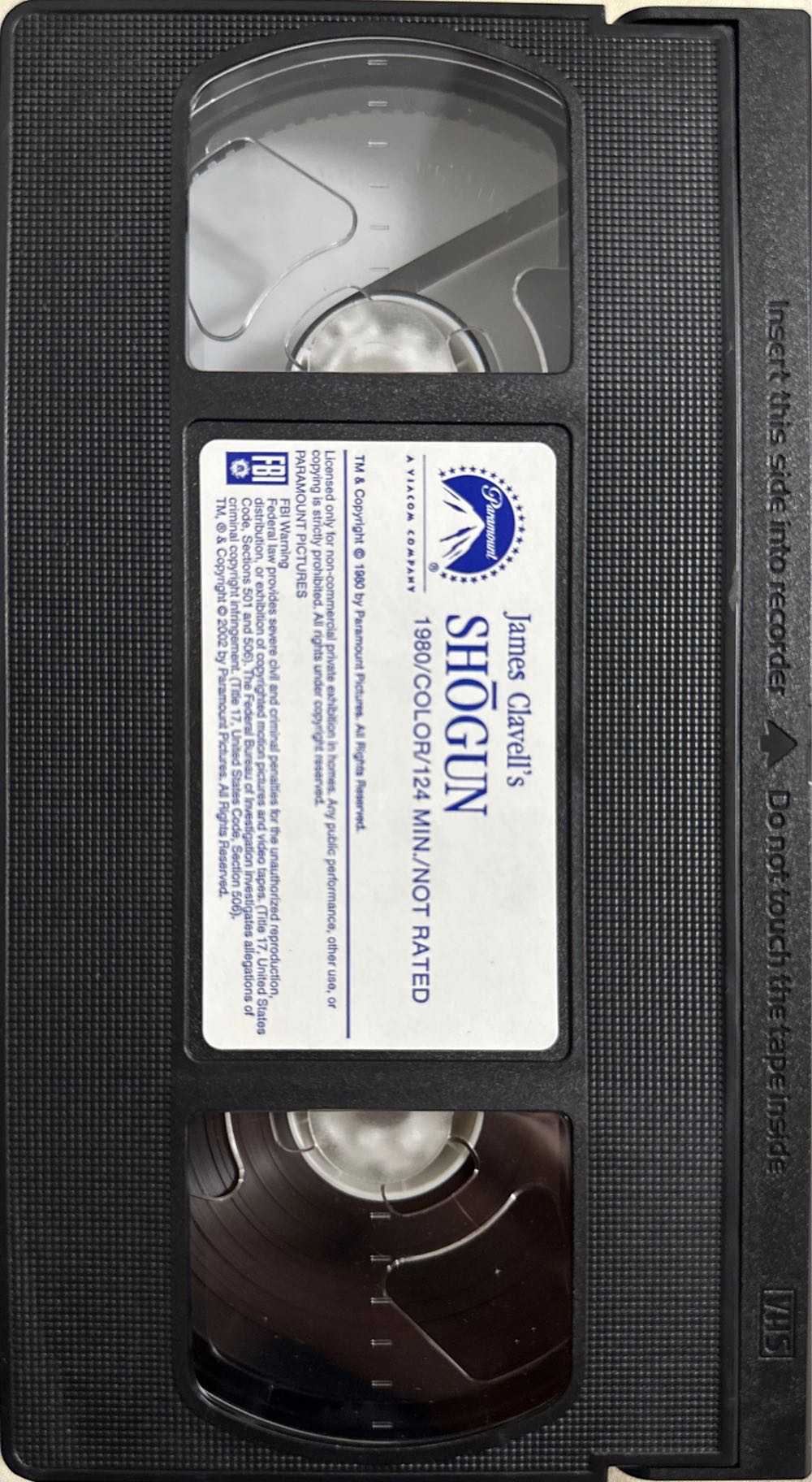 Shogun VHS movie collectible [Barcode 097360142334] - Main Image 4