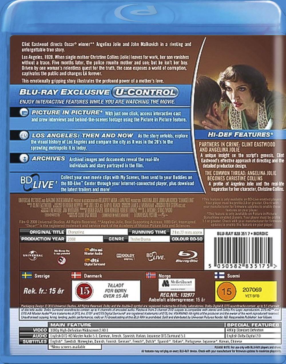 Changeling Blu-ray movie collectible [Barcode 5050582835175] - Main Image 2