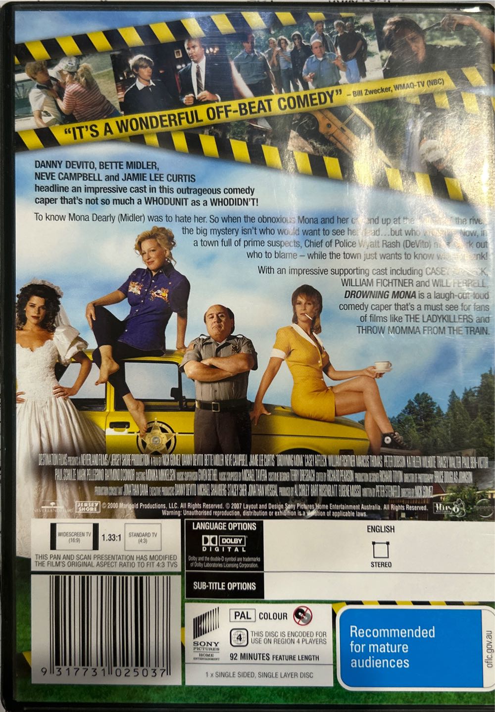 Drowning Mona DVD movie collectible [Barcode 9317731025037] - Main Image 2