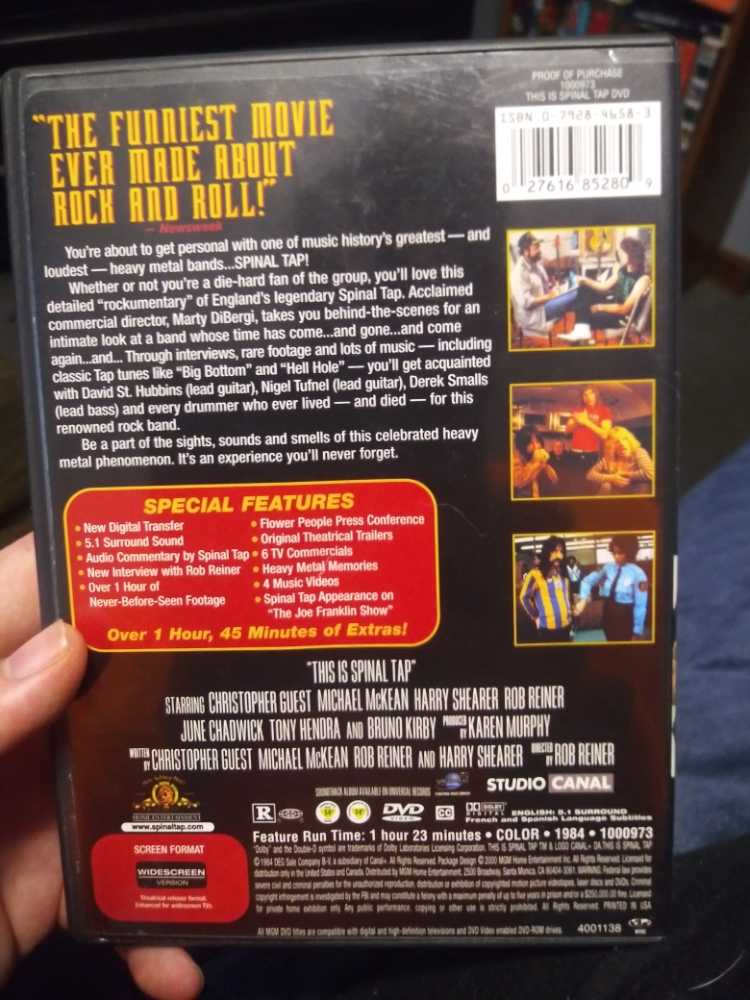 This is Spinal Tap Digital Copy movie collectible [Barcode 8071086852809] - Main Image 3