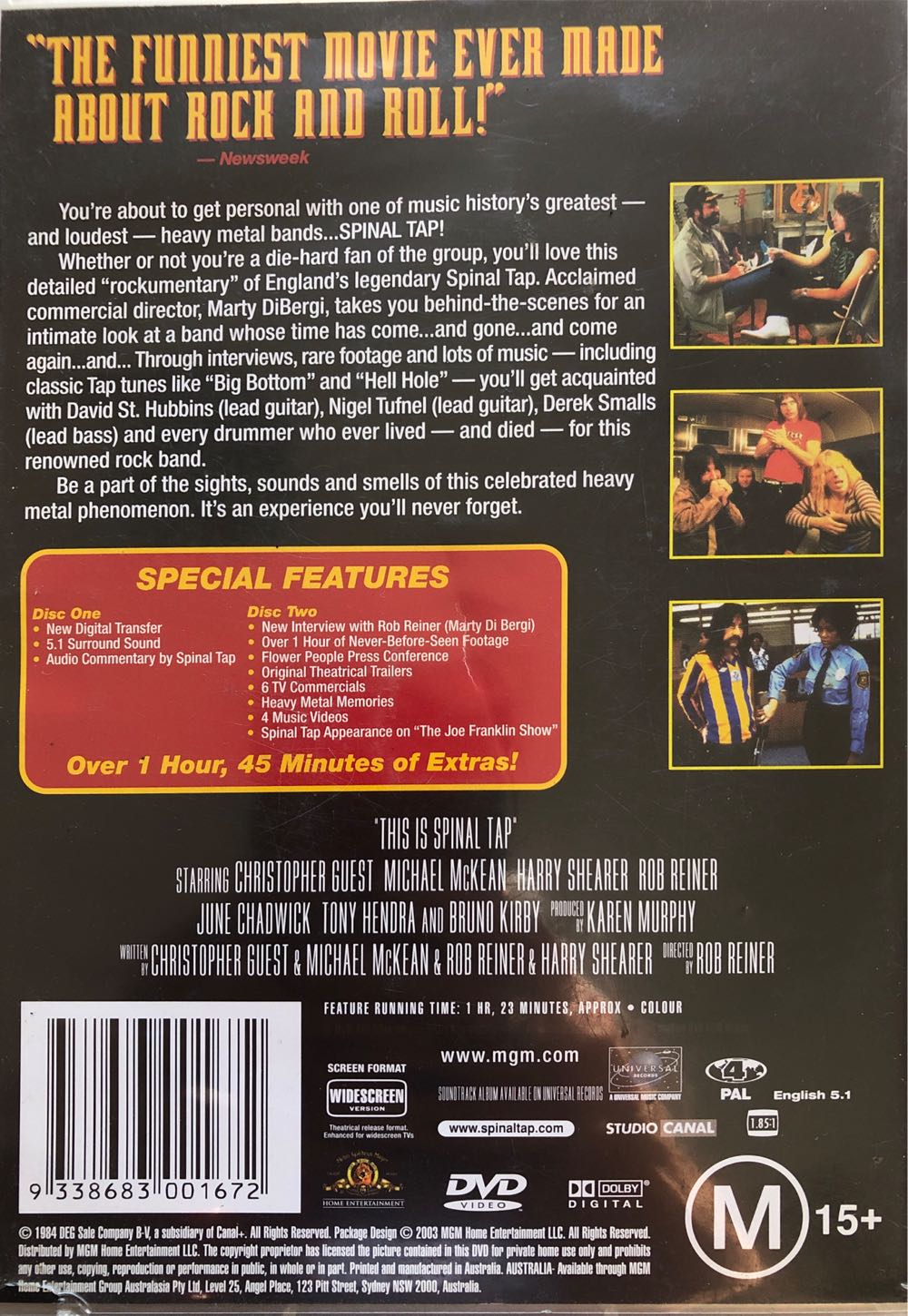 Spinal Tap: This Is Spinal Tap DVD movie collectible [Barcode 9338683001672] - Main Image 2