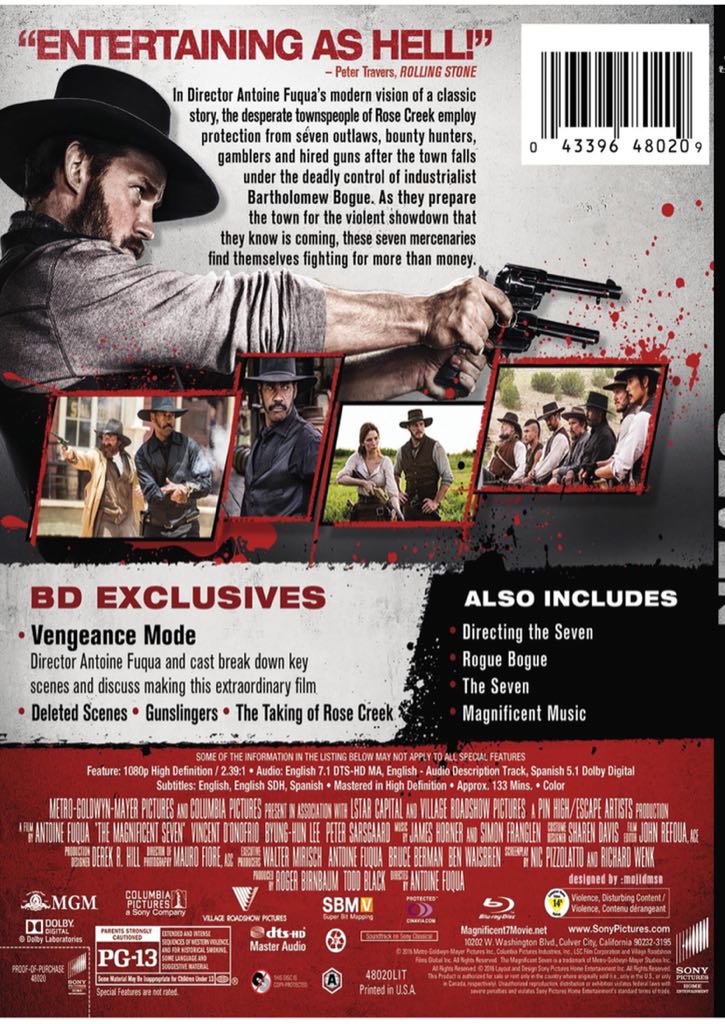 Magnificent Seven, The DVD movie collectible [Barcode 7036988001442] - Main Image 2