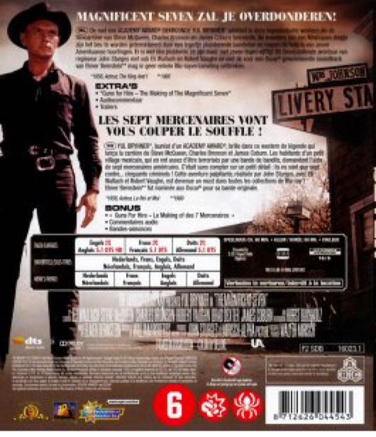 The Magnificent Seven Blu-ray movie collectible [Barcode 9321337120041] - Main Image 2