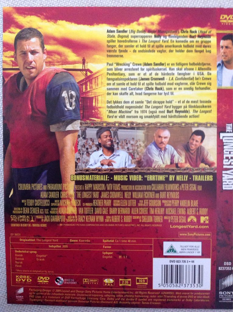 The Longest Yard DVD movie collectible [Barcode 5050582373530] - Main Image 2