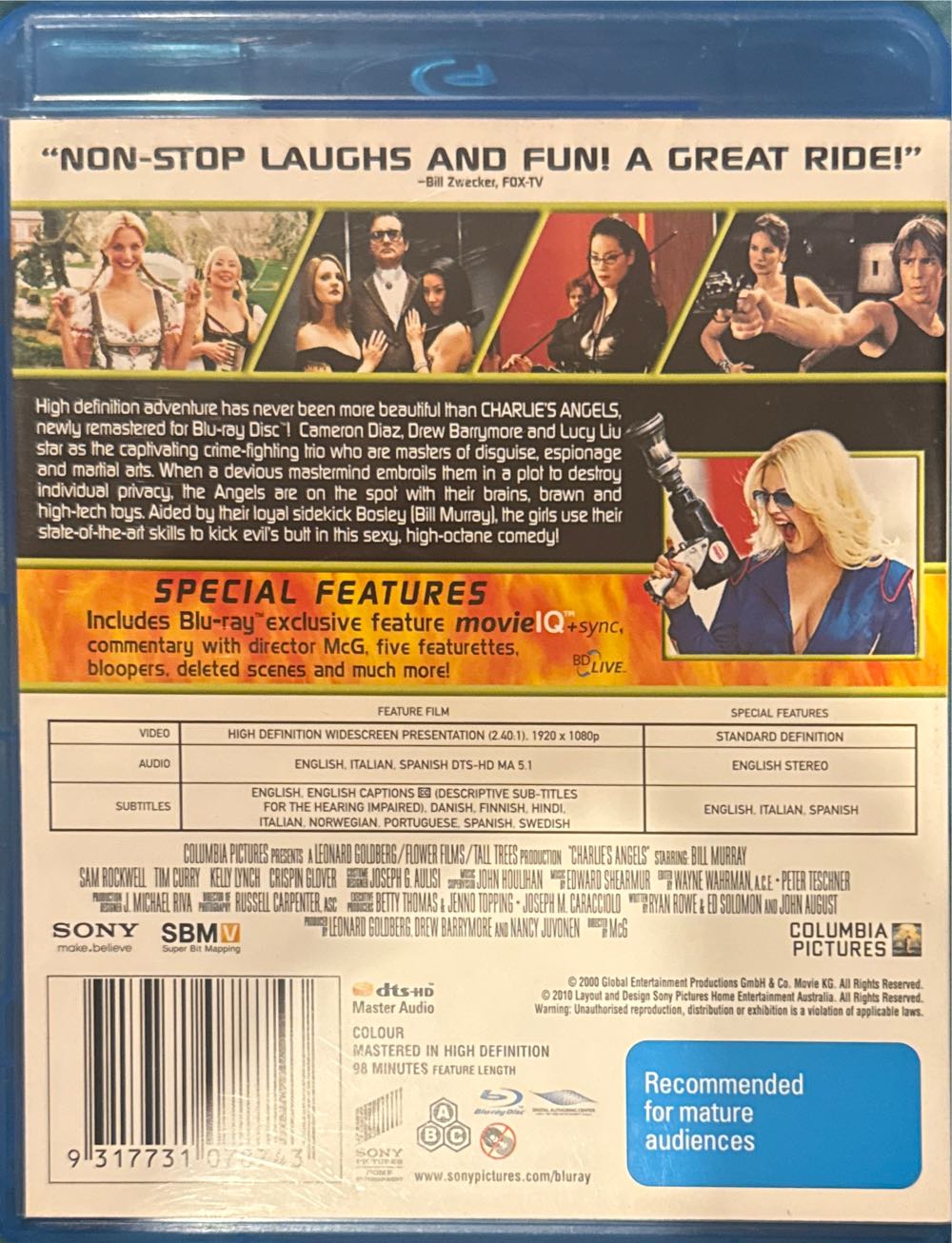 Charlie’s Angels Blu-ray movie collectible [Barcode 9317731078743] - Main Image 2