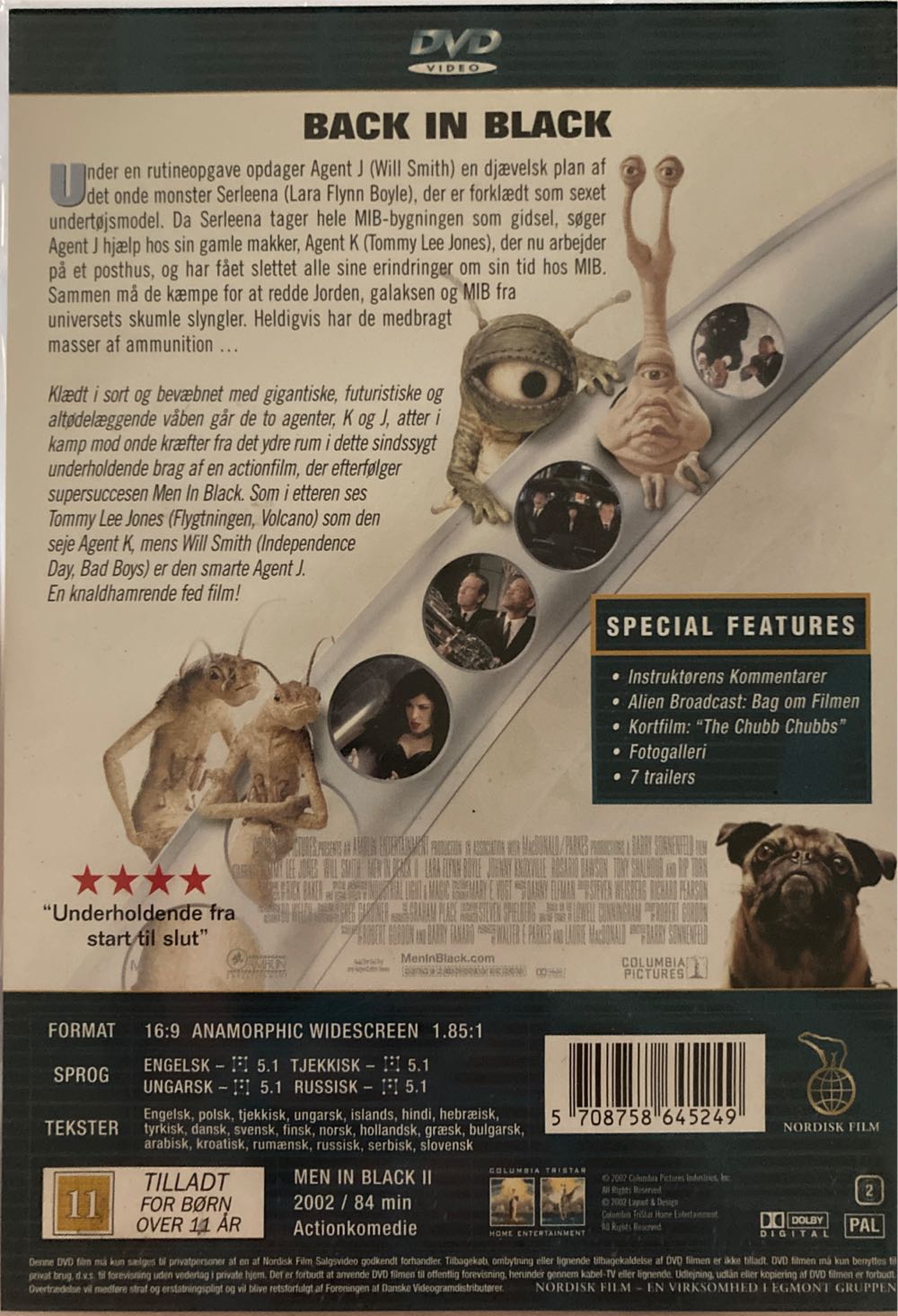 Men in Black II DVD movie collectible [Barcode 5708758645249] - Main Image 2