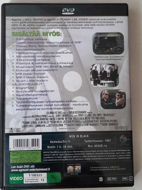 Men in Black 1 DVD movie collectible [Barcode 6420201085424] - Main Image 2