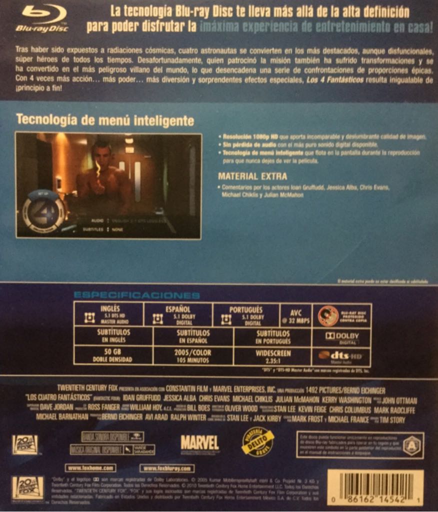 Fantastic Four Collection Blu-ray movie collectible [Barcode 086162145421] - Main Image 2