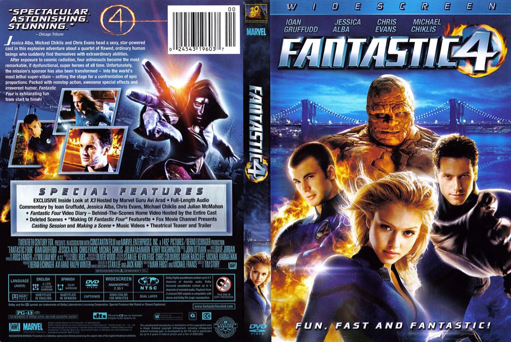 Fantastic 4 DVD movie collectible [Barcode 5600304164047] - Main Image 2